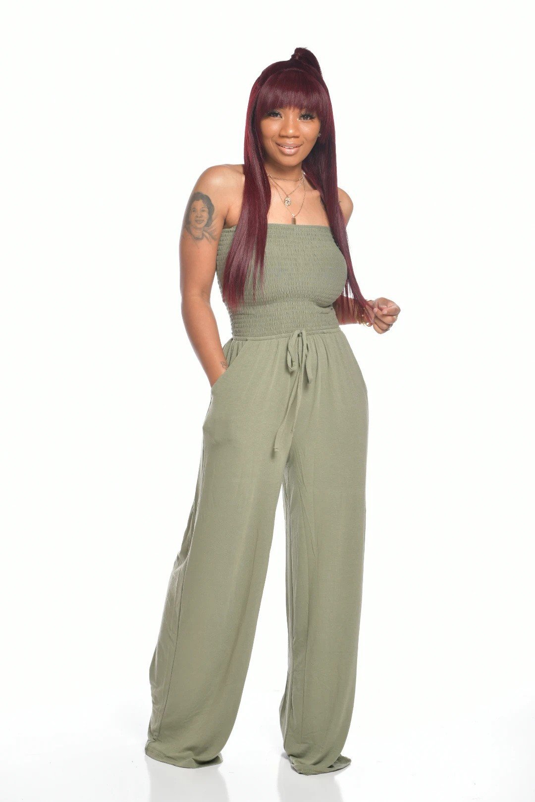 💟A legújabb pánt nélküli jumpsuit