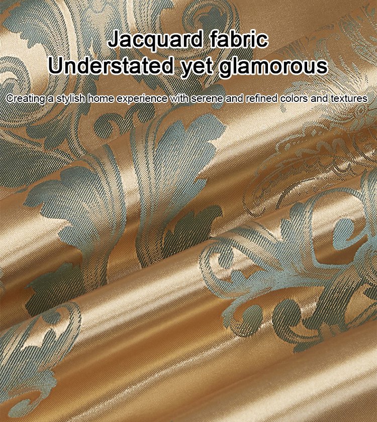 Európai luxus 4 részes szatén jacquard ágynemű garnitúra-TAB